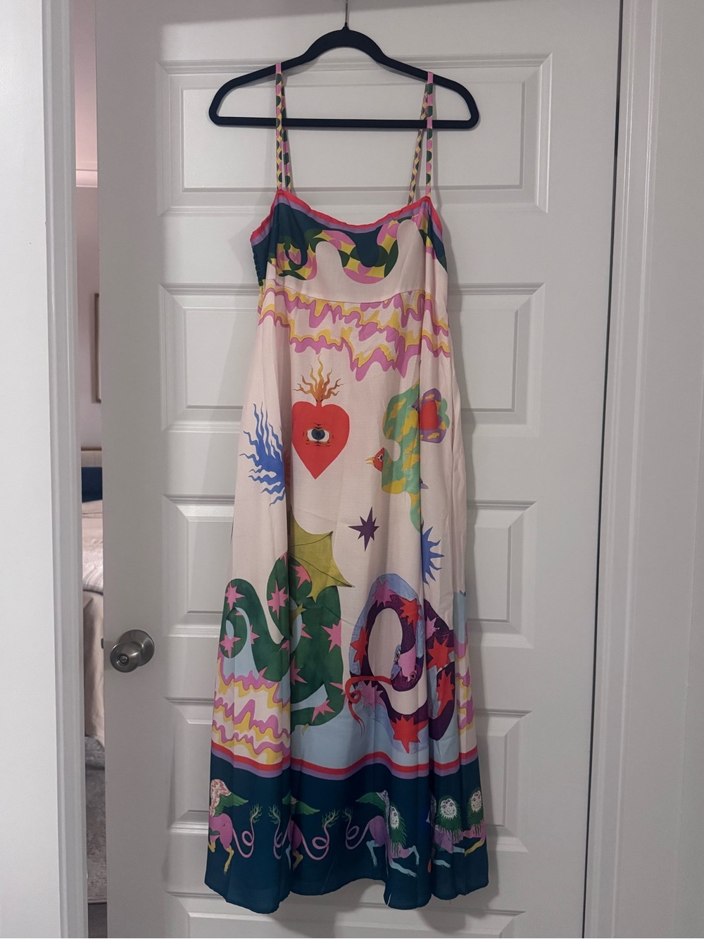 Colorful Psychedelic Print Maxi Dress